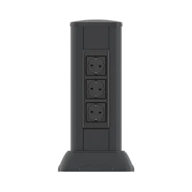 Миниколонна алюминиевая 0.35м цвет черный