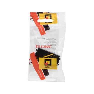 Avanti Заглушка Черный квадрат модульная, кат. 5е, 1 модульная