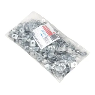 Скоба металлическая двухлапковая d12-13мм (100шт) PROxima