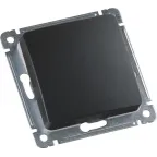 MASTER Звонковая кнопка одноклавишная скрытой установки, в рамку, черный