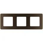 Рамка 3 поста INSPIRIA бронза