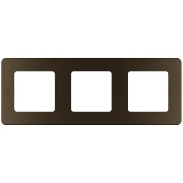 Рамка 3 поста INSPIRIA бронза