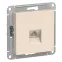 Розетка ATLASDESIGN телефонная RJ11 механизм бежевый