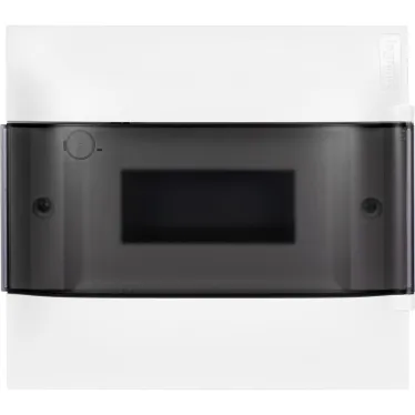 Practibox S Пластиковый щиток Встраиваемый (ЩРв-П) (в полые стены) 1X8 Дымчатая дверь