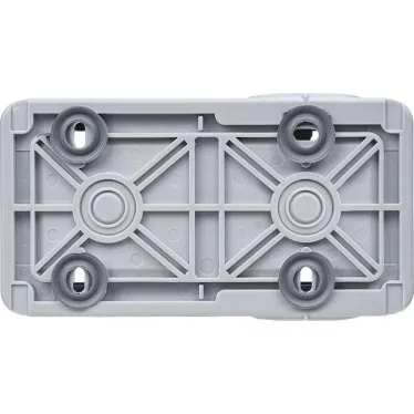 Двухместная монтажная коробка - Программа Plexo - серый - 2 поста - горизонтальная установка