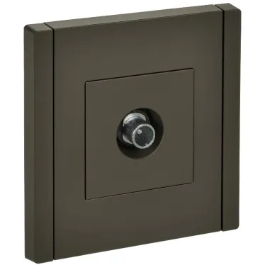 FORTE@PIANO Розетка TV проходная FP329 серый IEK