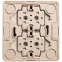 ЭТЮД Розетка четырехместная наружная с заземлением со шторками 16А 250B сосна