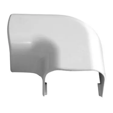 Поворот на 90градусов 74х55 белый