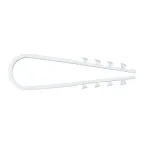 Дюбель-хомут для круглого кабеля (11-18мм) белый (50шт.) PROxima