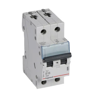 Выключатель автоматический двухполюсный 16А B TX3 6кА/10кА