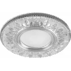 Светильник ИВО-50w G5.3 со светодиодной подсветкой 4000К хром со стеклом