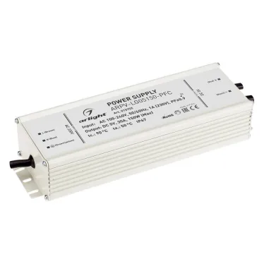 Блок питания ARPV-LG05150-PFC (5V, 30.0A, 150W) (ARL, IP67 Металл, 5 лет)