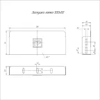 Заглушка лотка Стандарт 500х50