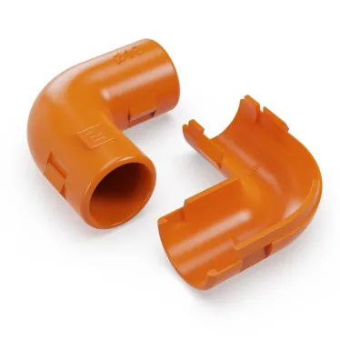 Соединитель угловой разборный оранжевый d16 мм (100шт/1000шт уп/кор)
