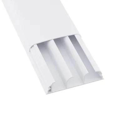 Кабель-канал 90x25 плинтусный треxсекционный с крышкой IN-Liner FRONT