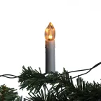 Гирлянда нить Свечи, теплый белый, 3,8 м, 220 V, длина провода 1,5 м, 20 LED, IP20 ЕGNIG - CAN