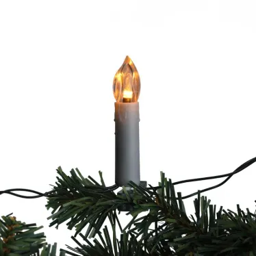Гирлянда нить Свечи, теплый белый, 3,8 м, 220 V, длина провода 1,5 м, 20 LED, IP20 ЕGNIG - CAN