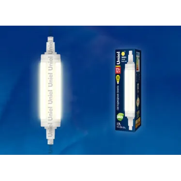 Лампа светодиодная LED 12вт 175-250в R7s 1100Лм 3000K прозрачная
