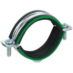 ELASTA Скоба металлическая двухкомпонентная с резиновым уплотнителем d-60-65мм IEK