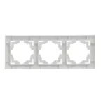 Валенсия рамка 3-местная белая