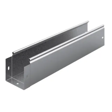 Металлический лоток неперфорированный 100х100х3000, толщина 0,8 мм, Сендзимир цинк