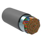 Витая пара F/UTP кат 5E 50х2х24AWG solid LSZH 305м серый