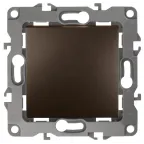 Кнопка, 10АХ-250В, Эра12, бронза (10/100/3000) 12-1111-13