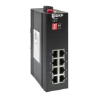 Коммутатор промышленный неуправляемый U-8GTP, 8 портов 10/100/1000Base-T(X) RJ45 c PoE, монтаж на динрейку TSX EKF