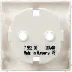 Valena LIFE Лицевая панель розетки 2К+З Белая