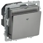 BRITE Выключатель карточный 30А ВС10-1-8-БрС сталь IEK