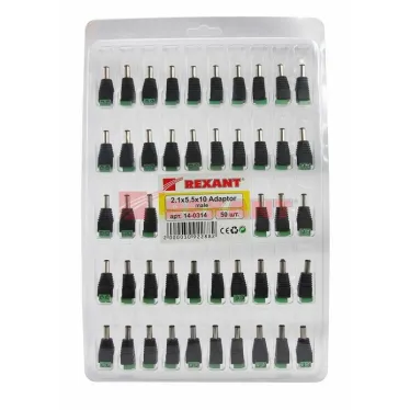 Разъем питания штекер 2.1х5.5 с клеммной колодкой (блистер),