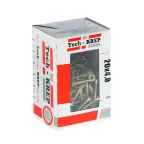 Шуруп универсальный 4х20 потайная головка, остроконечный, желтопассивированный (200шт) - коробка