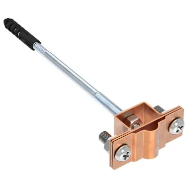 Держатель проводника круглого 8-10мм для деревянного фасада медь IEK