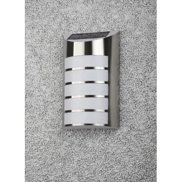 Фасадная подсветка Сталь, на солнечной батарее, 5LED, 17lm ERAFS024-40