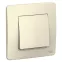 BLANCA скрытой установки одноклавишный выключатель (cх.1), 6A, 250B, молочный