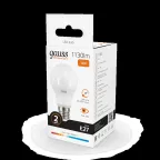 Лампа светодиодная LED 12 Вт 1130 лм 3000К А60 груша теплый E27 AC 220В Elementary Gauss