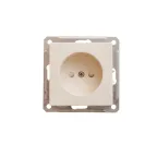 W59 Розетка скрытая без заземления в рамку бежевая