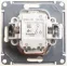 W59 Переключатель одноклавишный с подсв. 10АХ, механизм, шампань