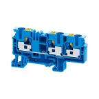 Клемма с 3-мя контактами push-in 10 кв.мм OptiClip СP-10-TRIPLET-I-BU-синий