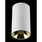 Светильник светодиодный ДПО GU10 без лампы круглый белый корпус золотой рефлектор