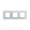 Рамка из натурального стекла, ''Avanti'', светло-серая, 6 модулей