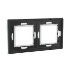 Рамка из натурального стекла, ''Avanti'', светло-зеленая, 4 модуля