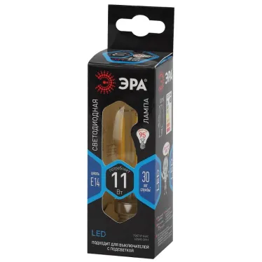 Лампа светодиодная F-LED B35-11w-840-E14 (филамент, свеча, 11Вт, нейтр, E14) (10/100/5000)