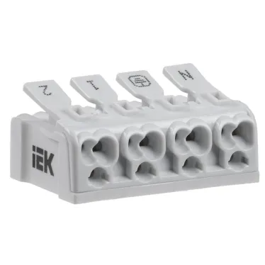 Клемма пружинная соединительная КСПз4-2L+N+PE