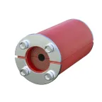 Проходка круглая, нержавеющая, D300х70 мм для кабелей D - 140-240 мм