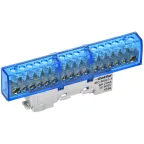 TEKFOR Шина N ноль неизолированная на универсальном держателе 8х12-16-С IEK