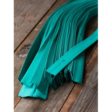 Трубка термоусаживаемая ТУТ нг 25/12,5 зеленая в отрезках по 1м PROxima