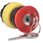 Взрывозащищенная насадка-грибовидная. аварийная кнопка с ключом. Положение фиксирующего паза 270°