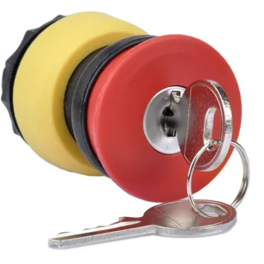 Взрывозащищенная насадка-грибовидная. аварийная кнопка с ключом. Положение фиксирующего паза 270°