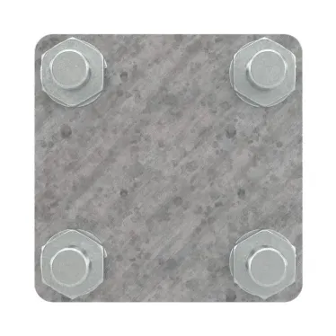 Соединитель пруток - полоса 57х57 мм